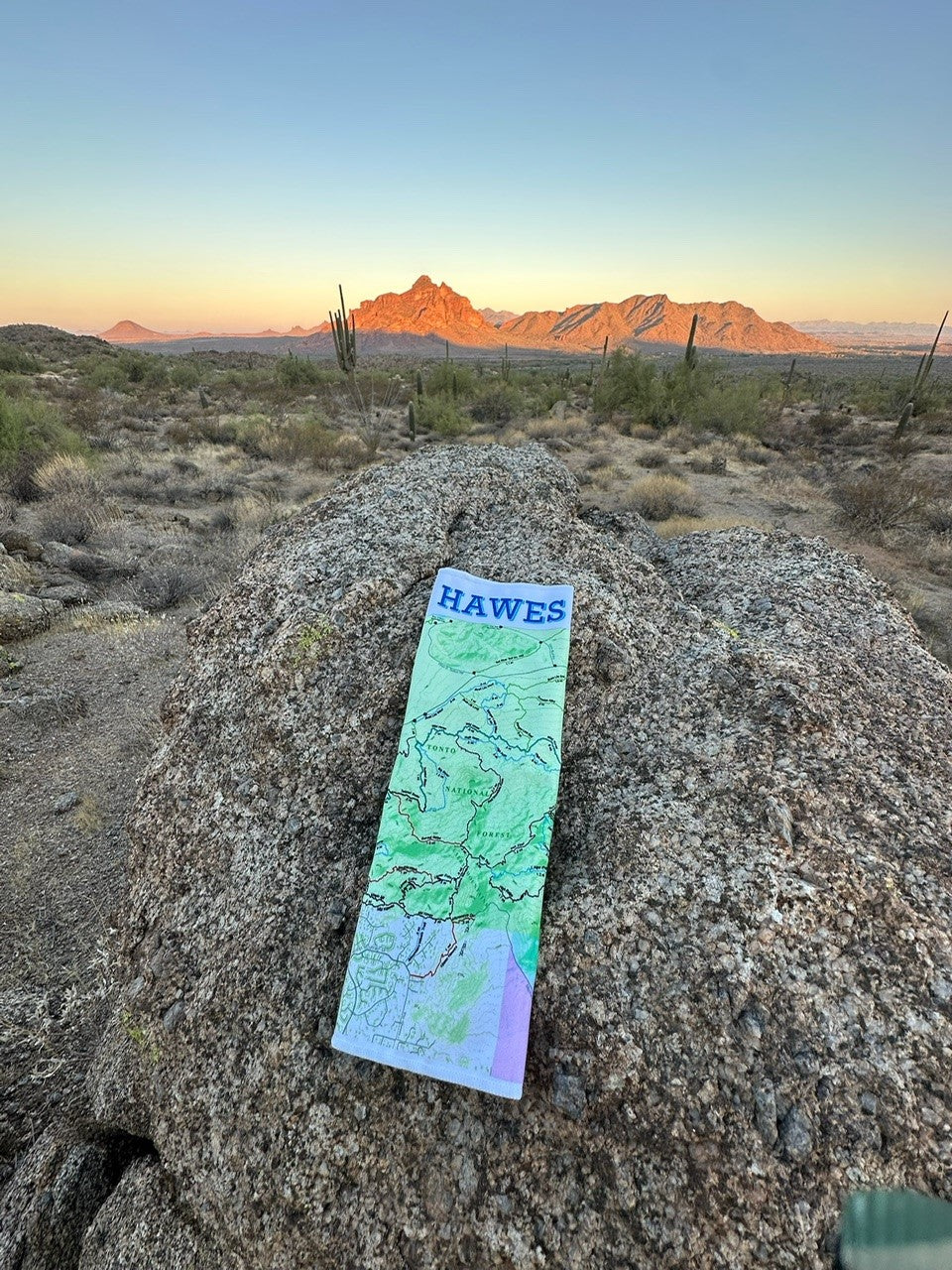 Hawes Trail System Microfiber Cloth Map