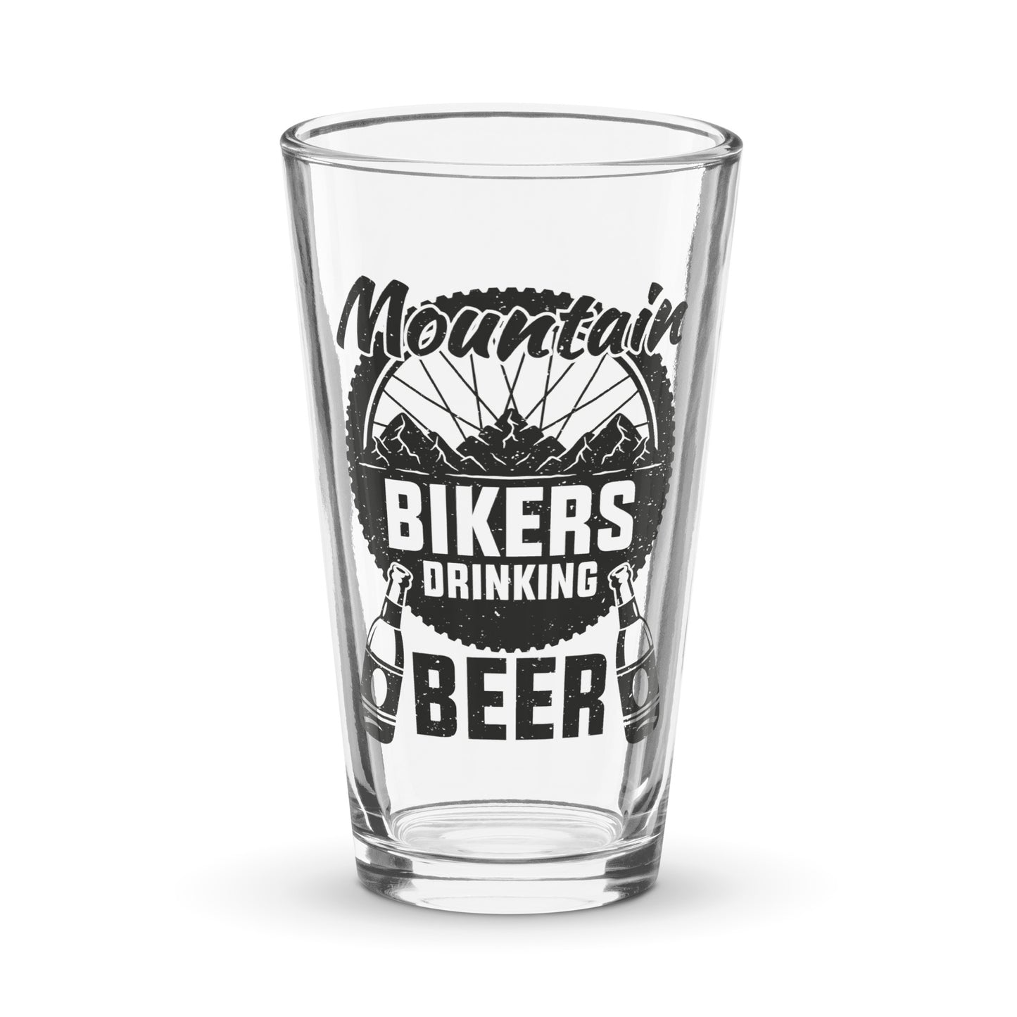 Mountain Bikers Drinking Beer Pint