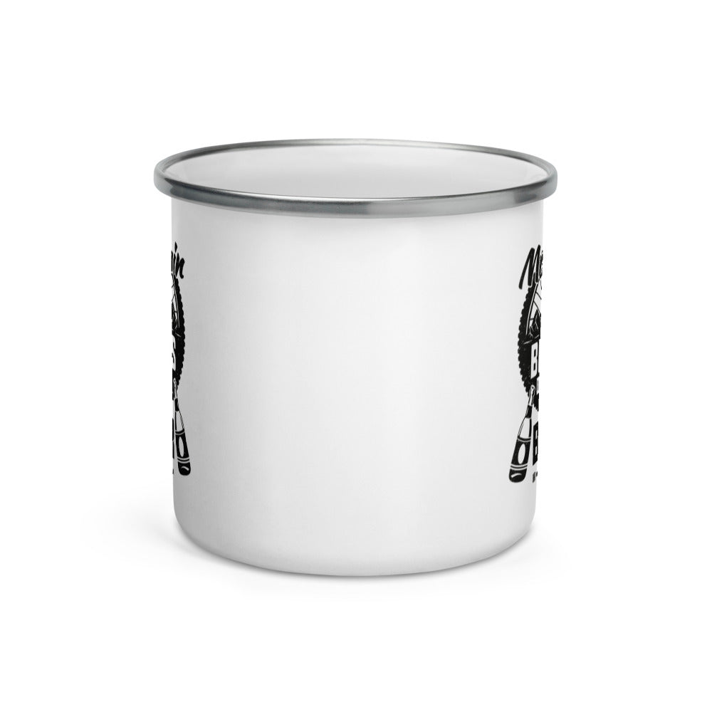 Mountain Bikers Drinking Beer Camping Mug (IG)