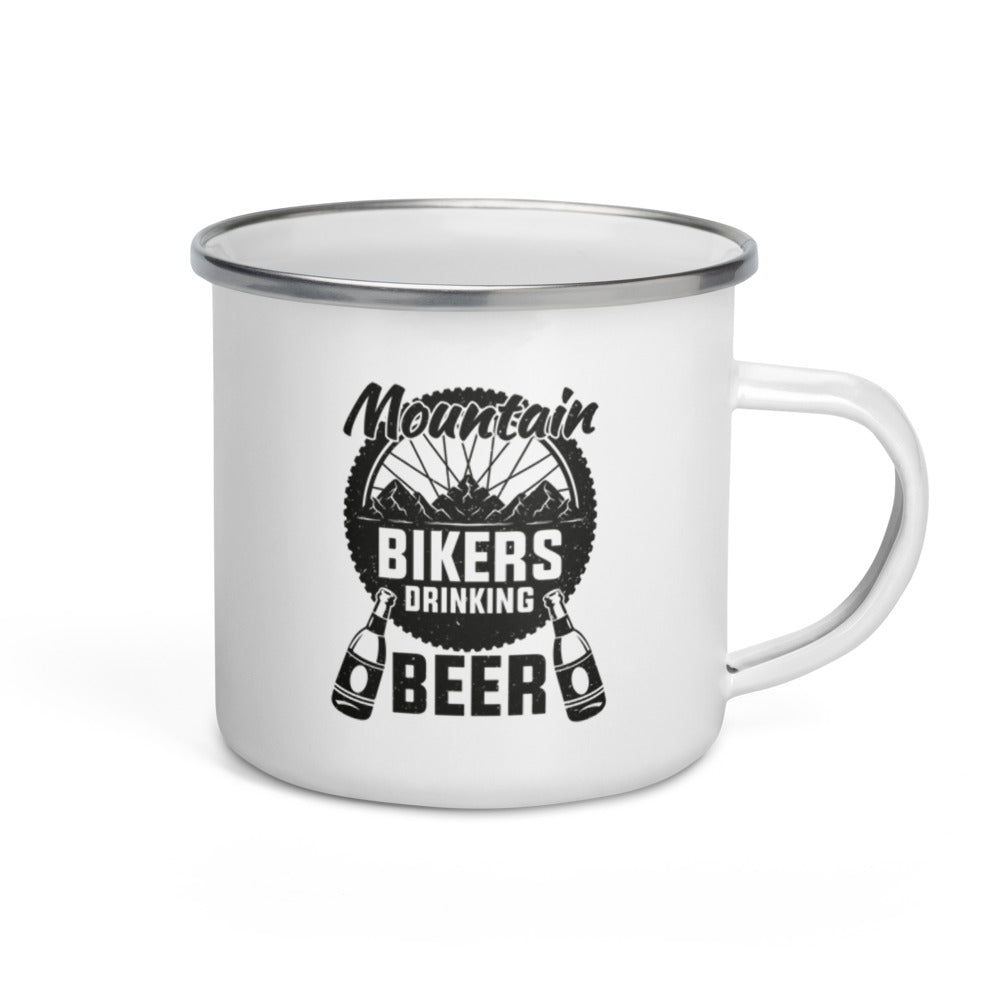 Mountain Bikers Drinking Beer Camping Mug