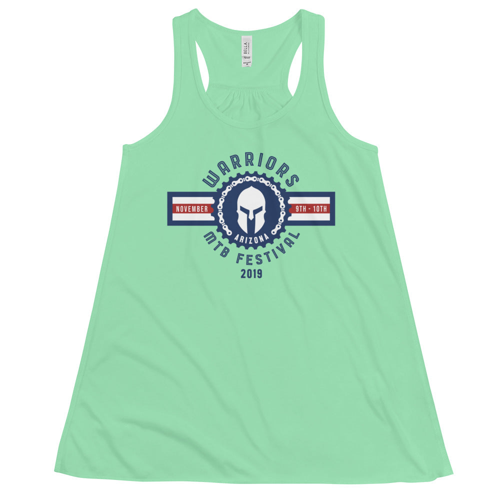 Warriors MTB Festival 2019 Flowy Racerback Tank (Spartan)
