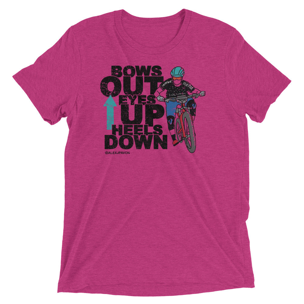 Bows Out Eyes Up Heels Down (Black Font)