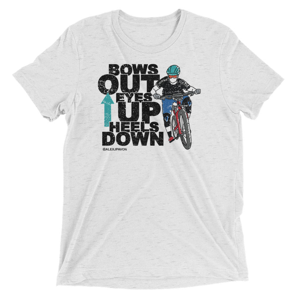 Bows Out Eyes Up Heels Down (Black Font)