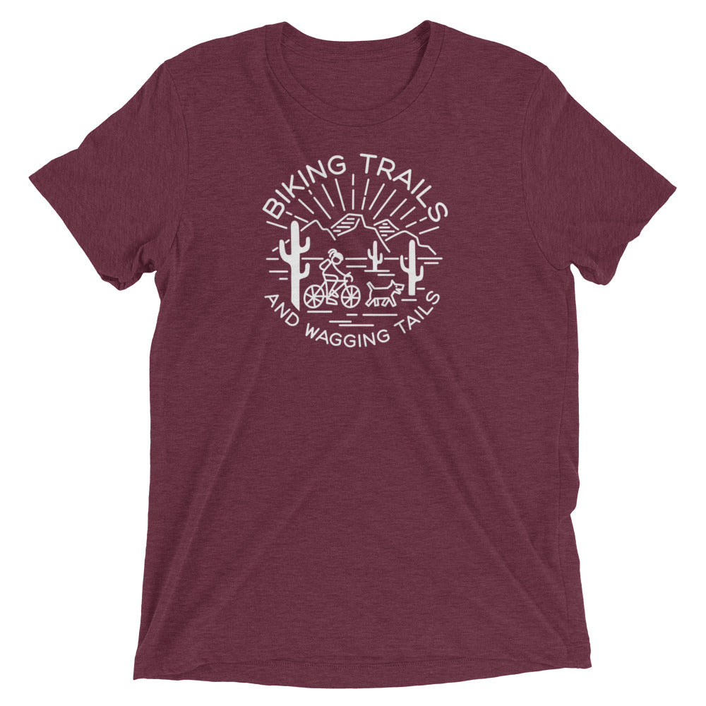 Biking Trails and Wagging Tails (White)