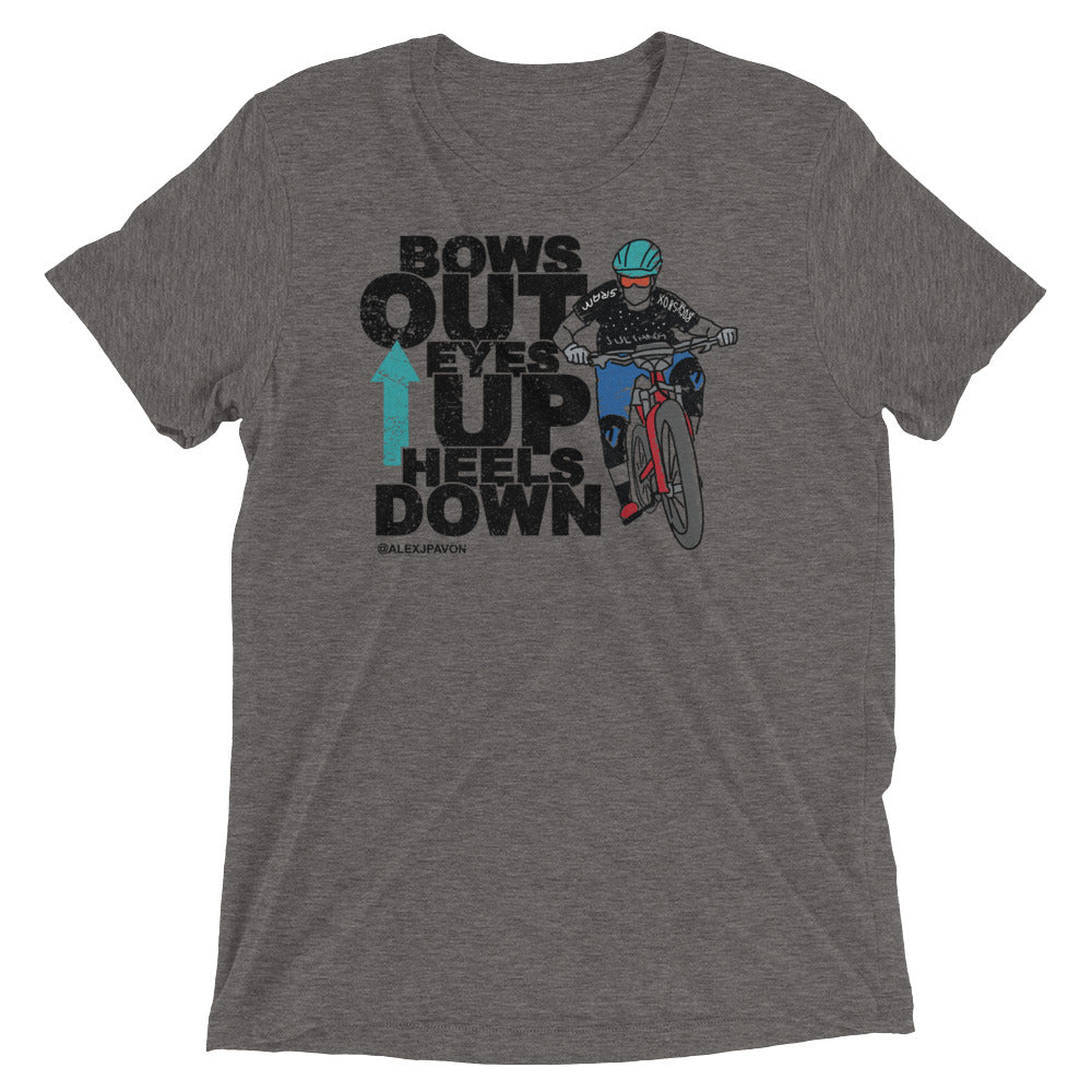 Bows Out Eyes Up Heels Down (Black Font)