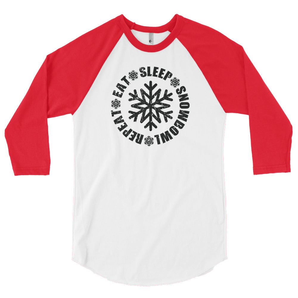 Eat Sleep Snowbowl Repeat 3/4 Sleeve