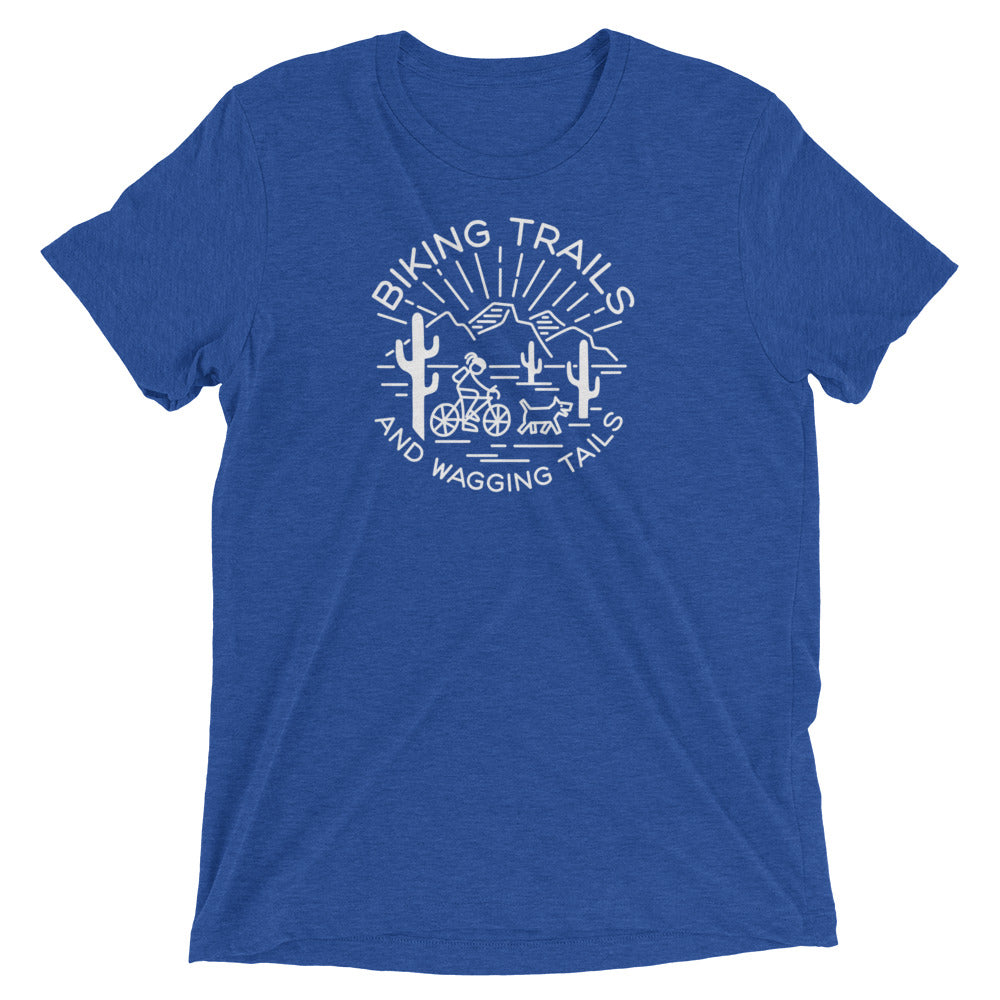 Biking Trails and Wagging Tails (White)