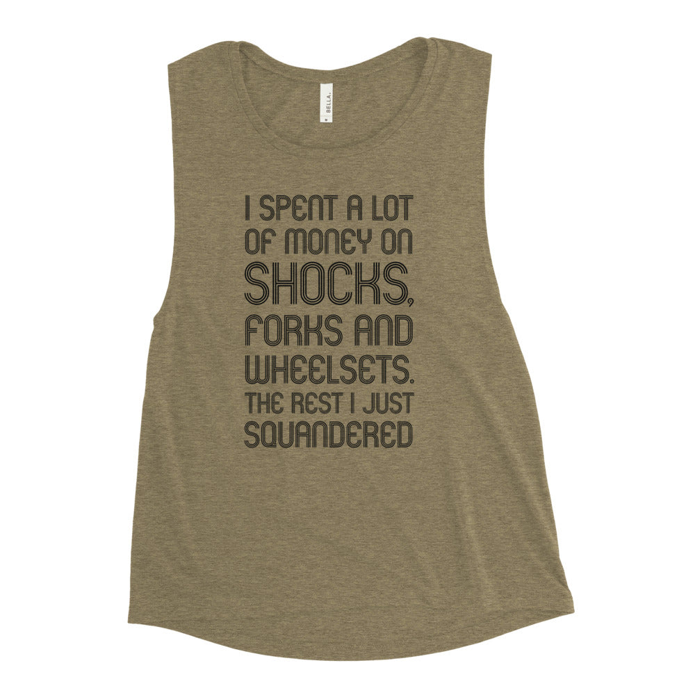 George MTBest Ladies’ Muscle Tank (Black Font)
