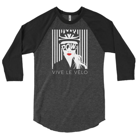 Vive Le Velo 3/4 sleeve (la France dark)