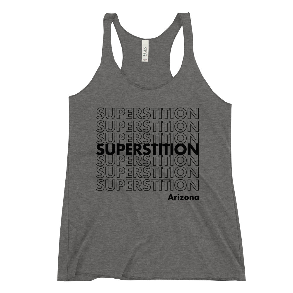 Superstition Mtns. Racerback Tank (BLK)