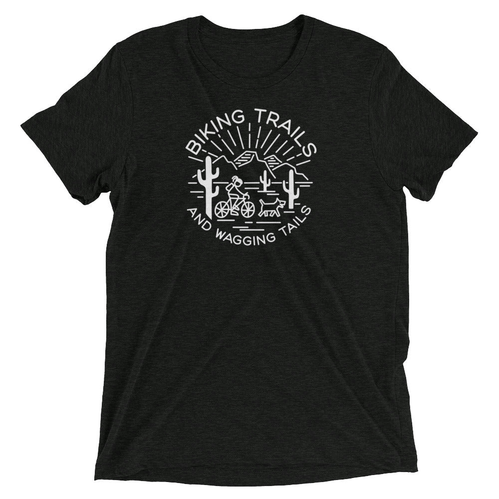 Biking Trails and Wagging Tails (White)