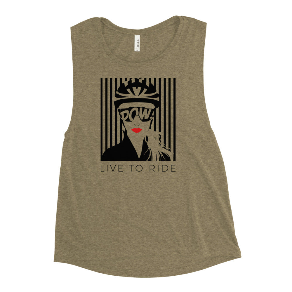 Live To Ride (la France) Ladies’ Muscle Tank