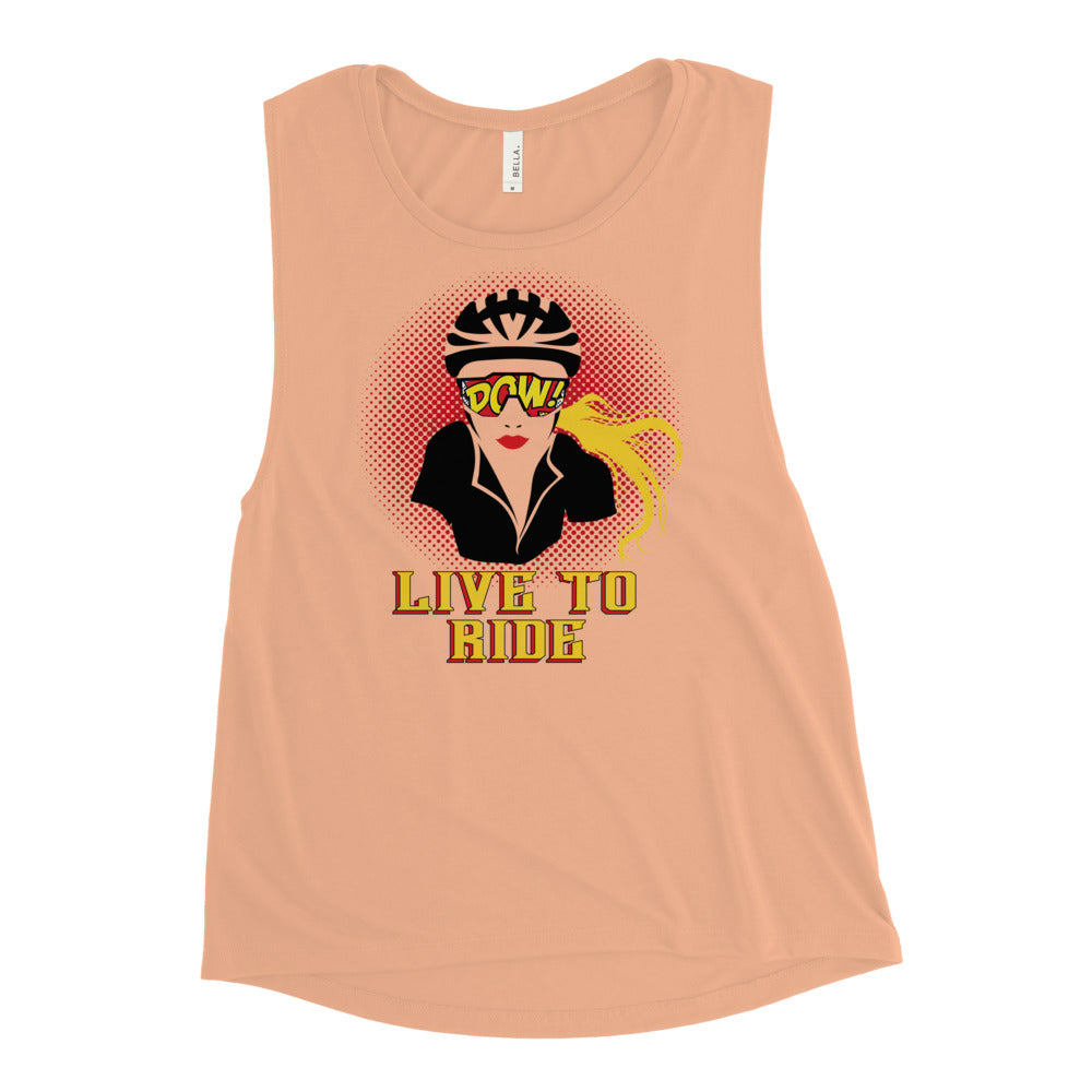 Live To Ride Ladies’ Muscle Tank