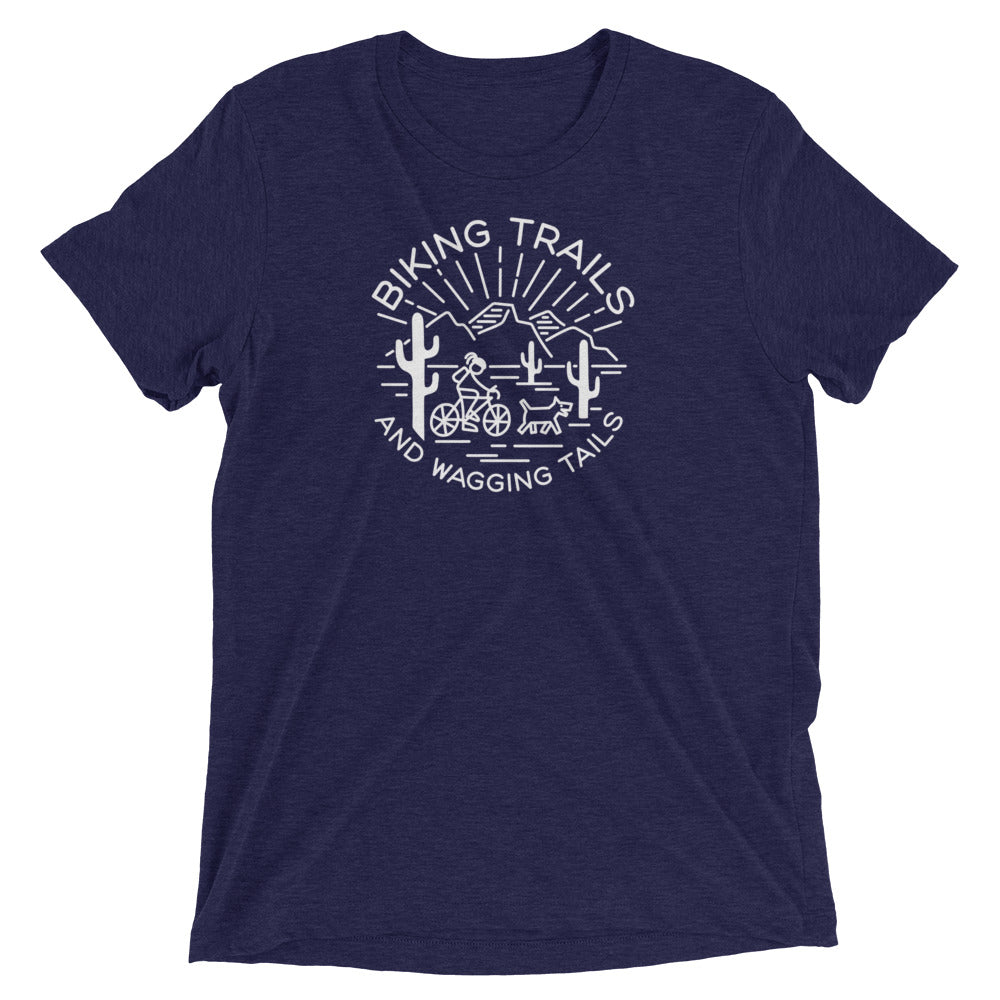 Biking Trails and Wagging Tails (White)