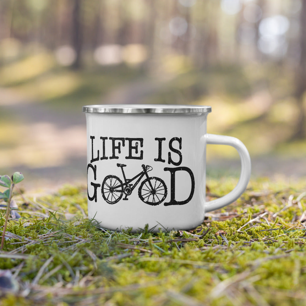 Life is Good Camping Mug