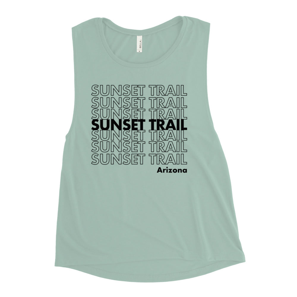 Sunset Trail Muscle Tank (BLK)