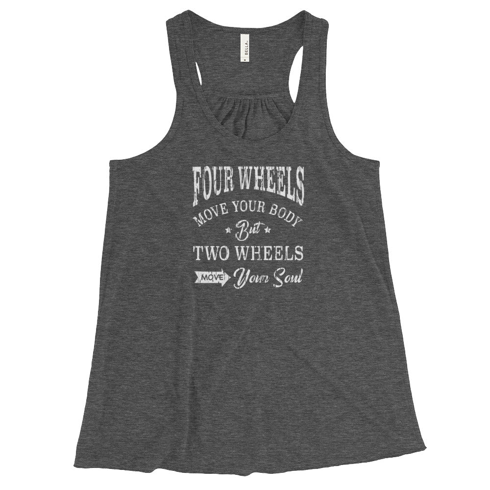 Four Wheels Women's Flowy Racerback Tank