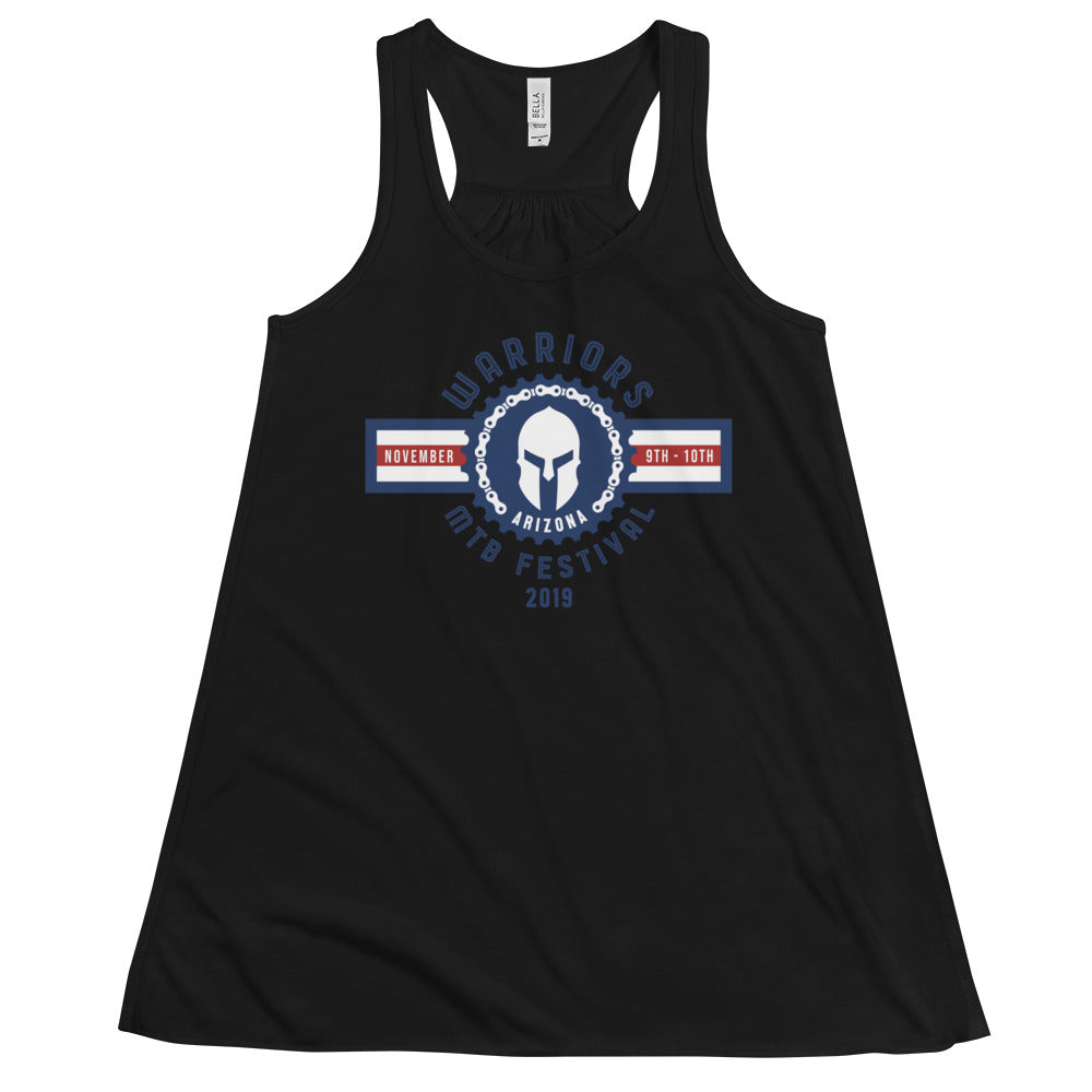 Warriors MTB Festival 2019 Flowy Racerback Tank (Spartan)