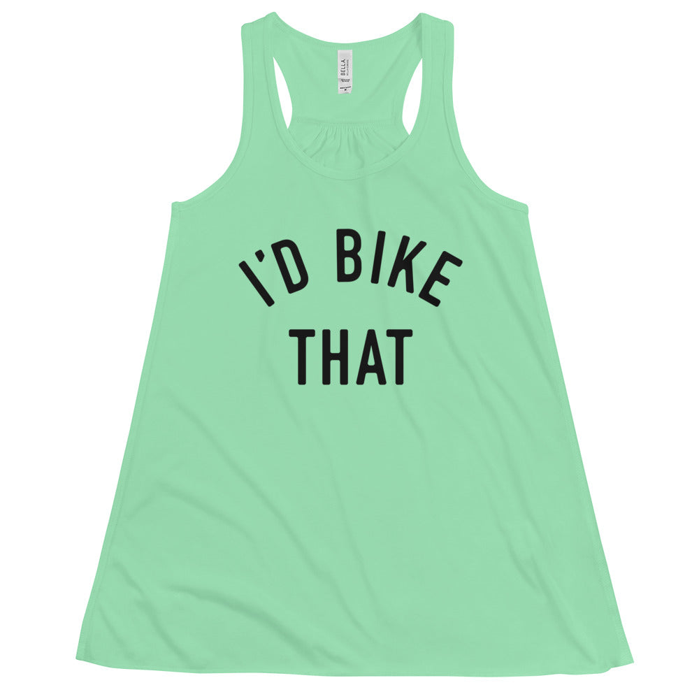 I'd Bike That Women's Flowy Racerback Tank