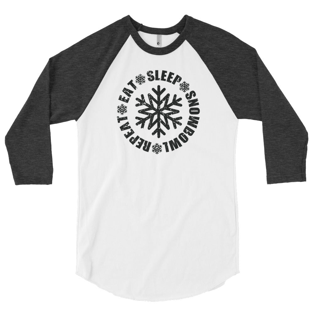 Eat Sleep Snowbowl Repeat 3/4 Sleeve