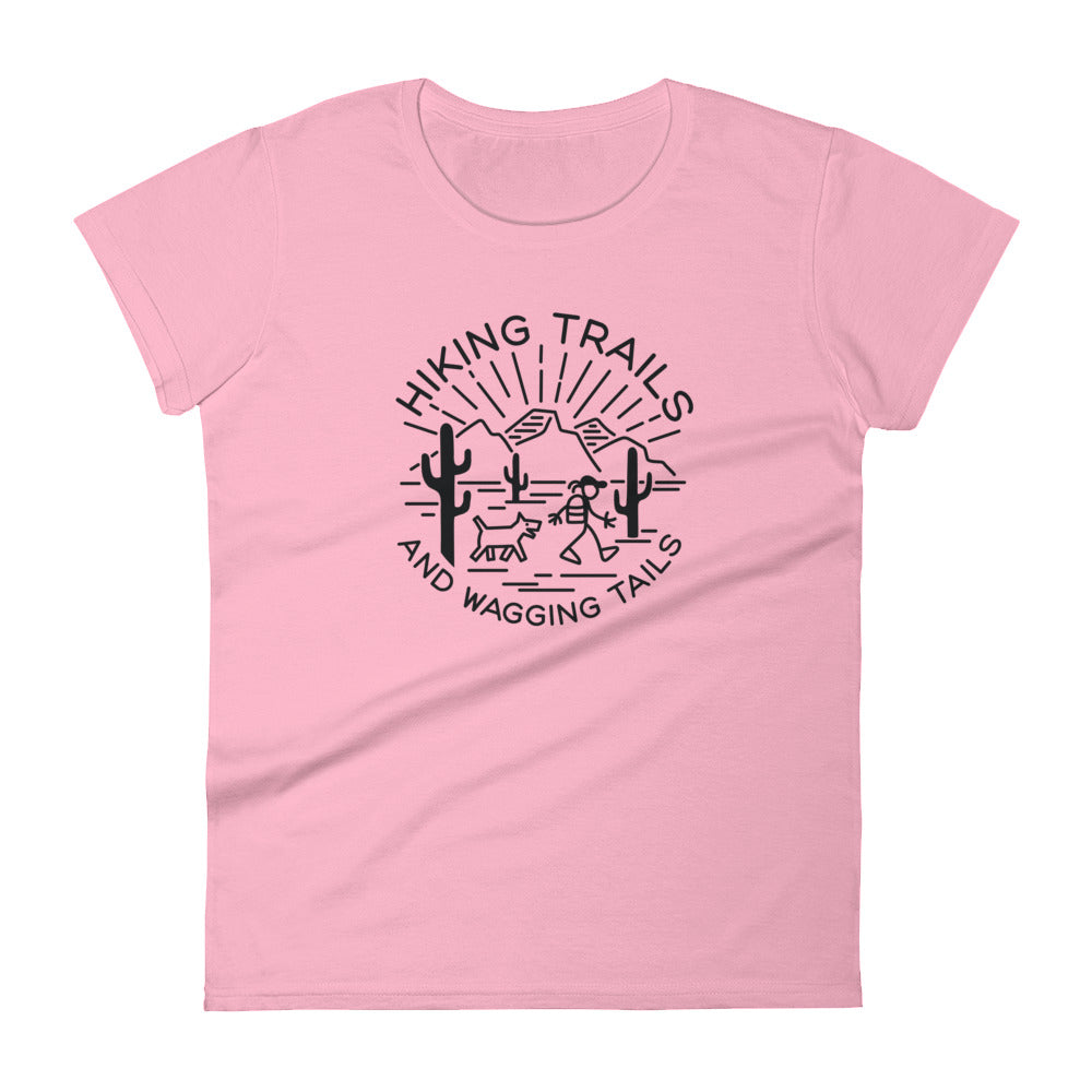 Hiking Trails and Wagging Tails Women's short sleeve t-shirt