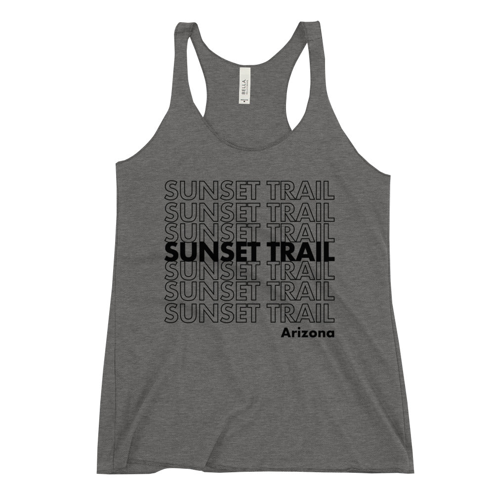Sunset Trail Racerback Tank (BLK)