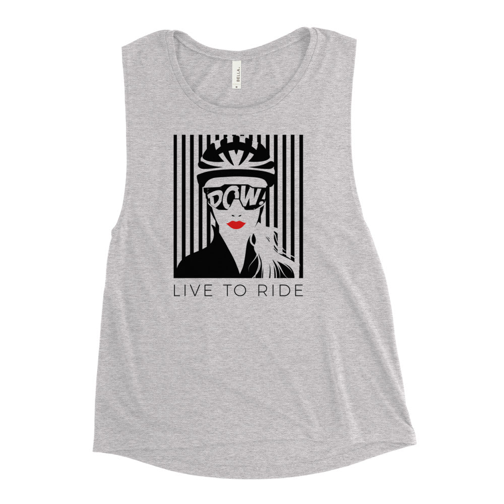 Live To Ride (la France) Ladies’ Muscle Tank