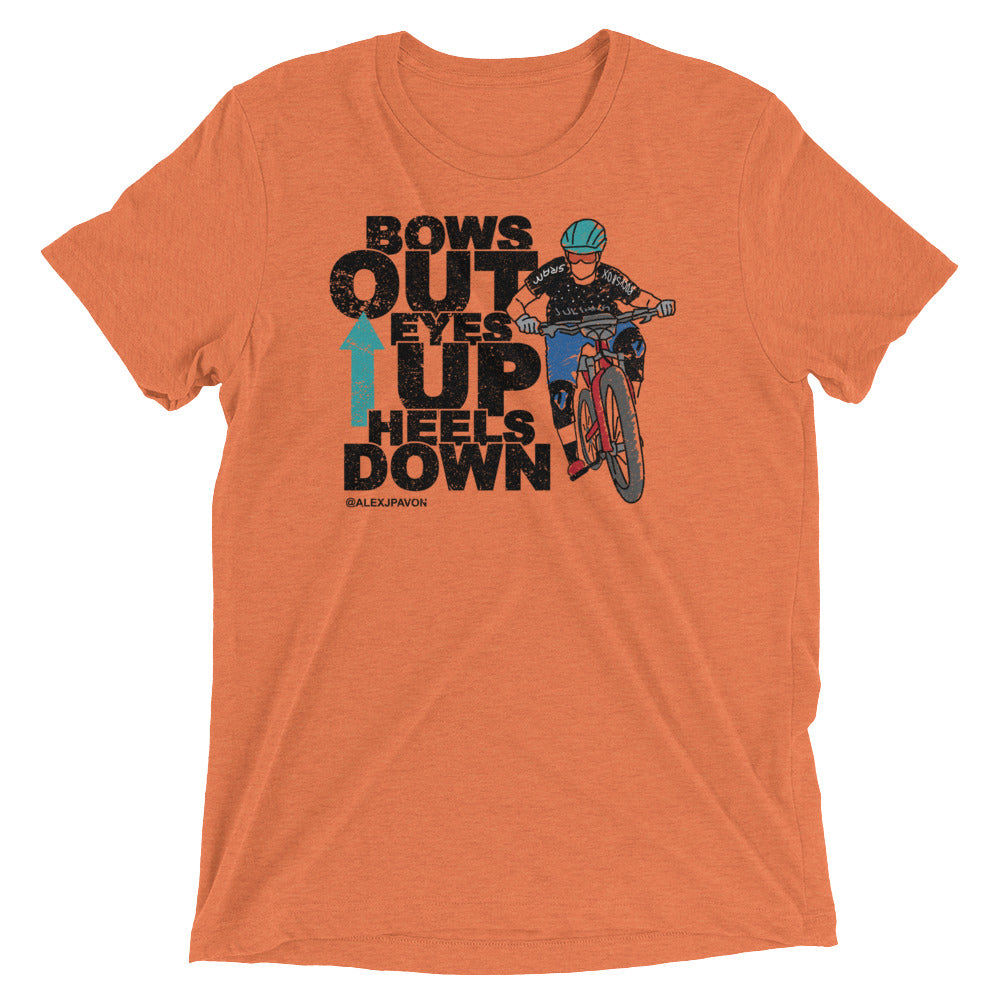 Bows Out Eyes Up Heels Down (Black Font)