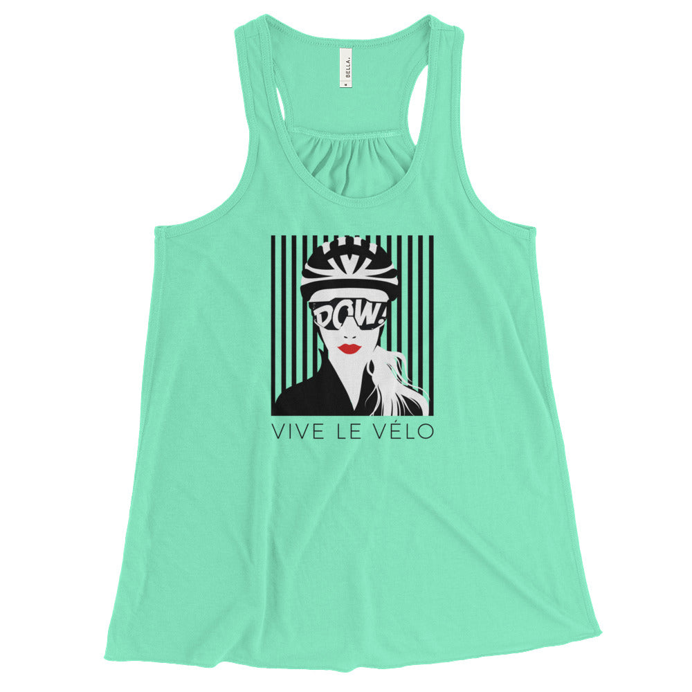 Vive Le Velo (la France) Women's Flowy Racerback Tank