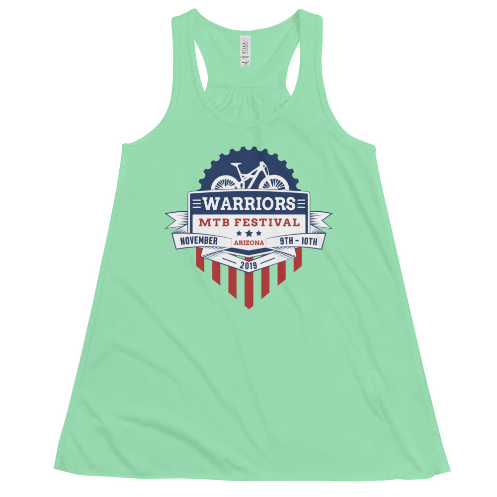 Warriors MTB Festival 2019 Flowy Racerback Tank