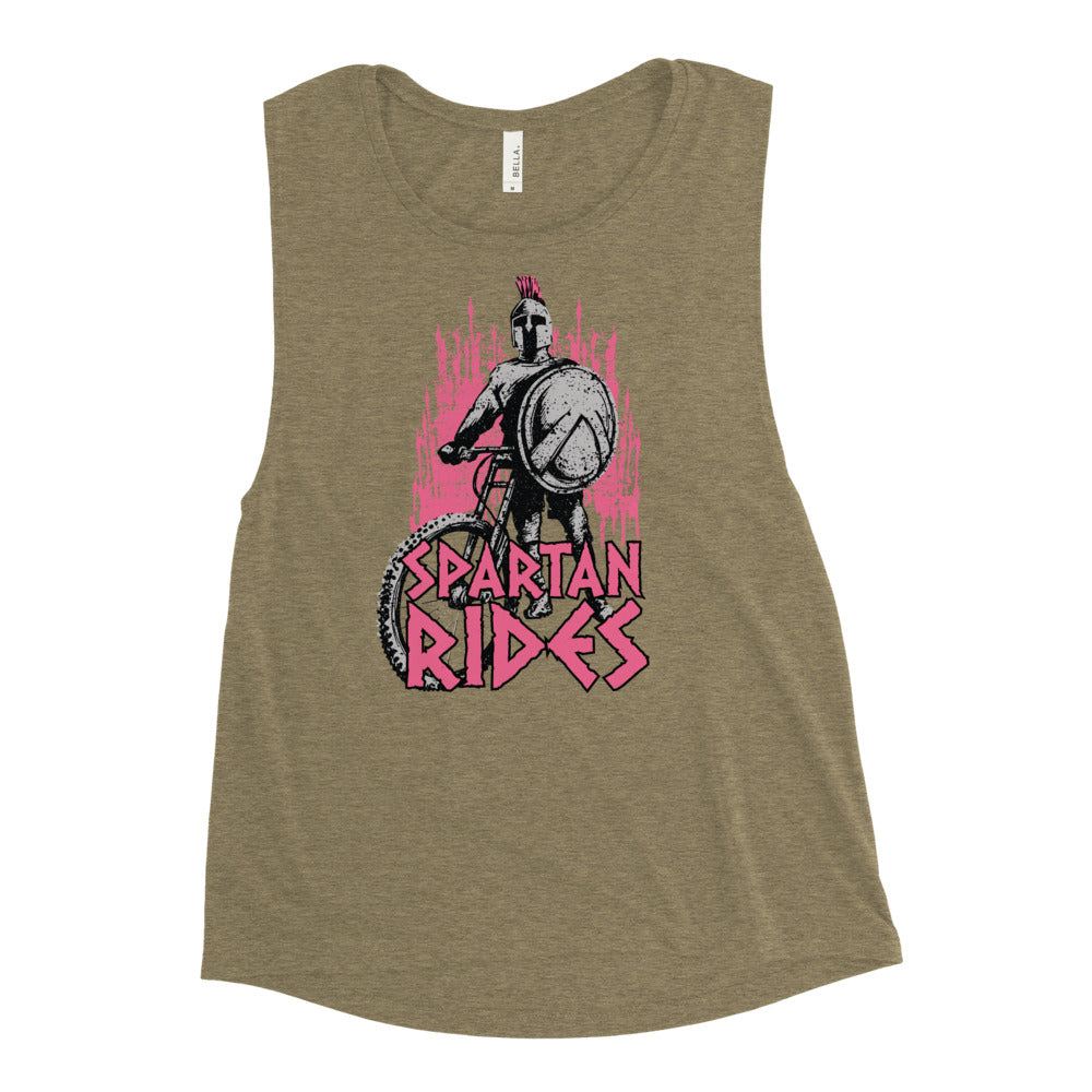 Spartan Rides Muscle Tank (Pink)
