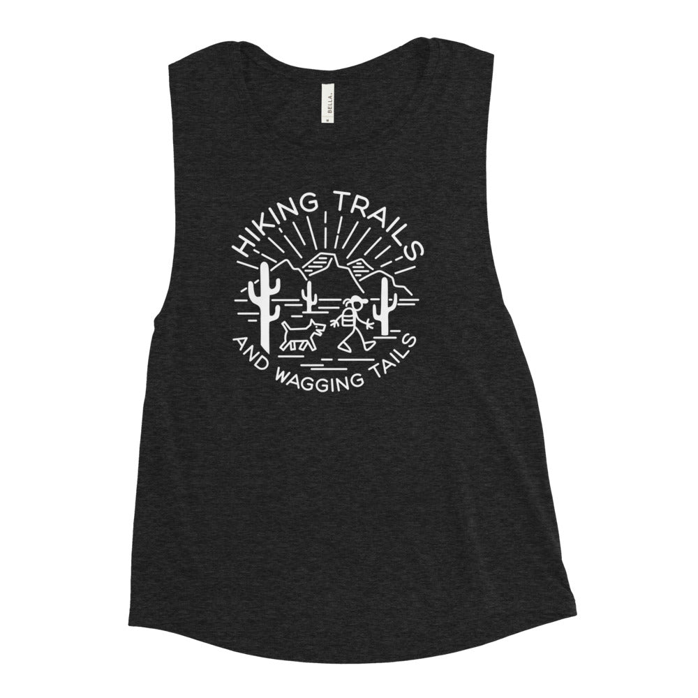 Hiking Trails and Wagging Tails Muscle Tank II