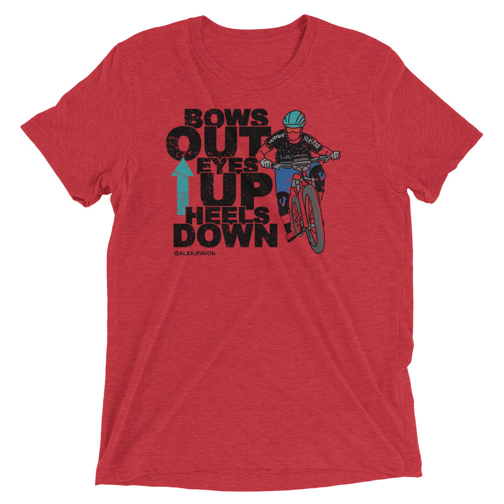 Bows Out Eyes Up Heels Down (Black Font)