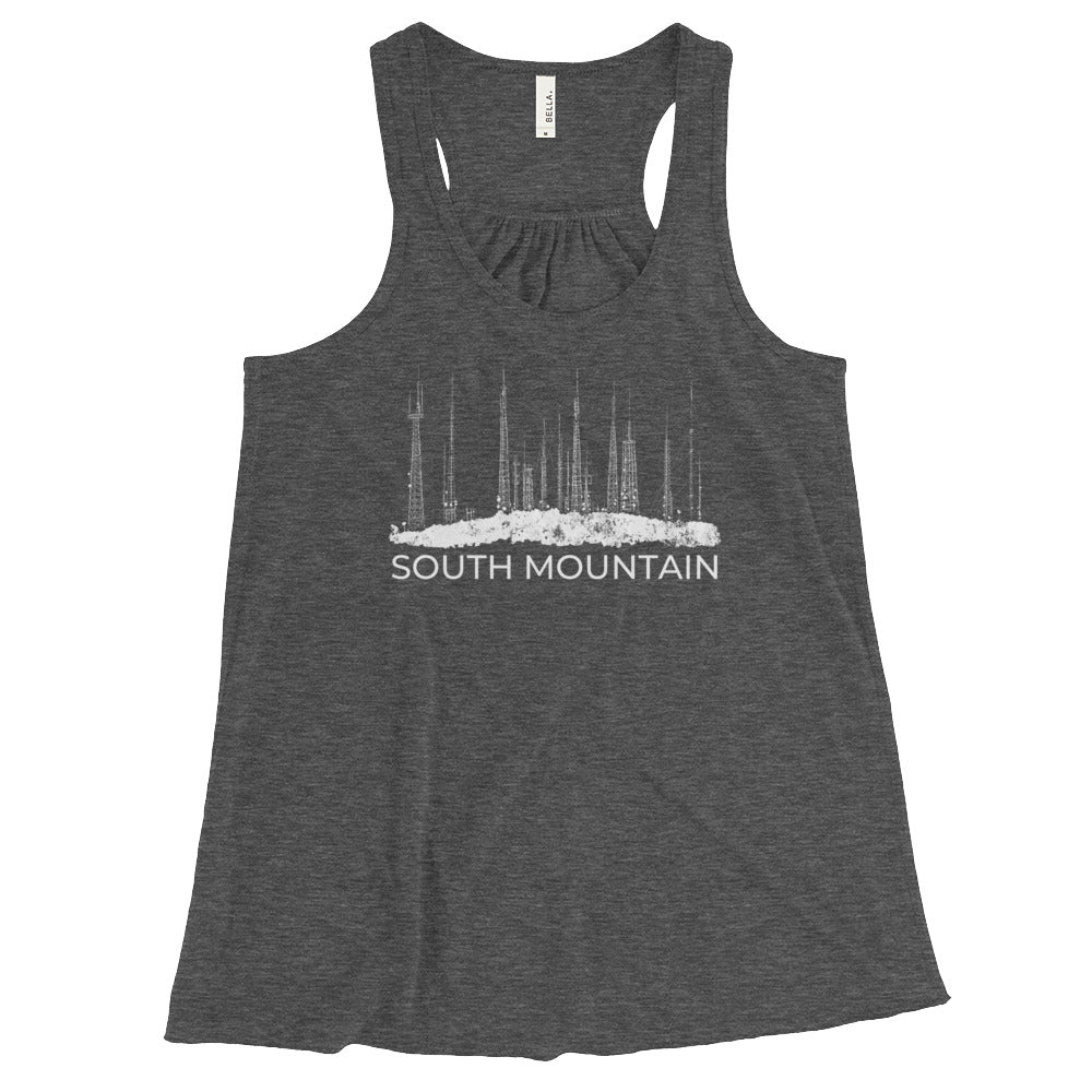 SoMo Women's Flowy Racerback Tank (White Font)