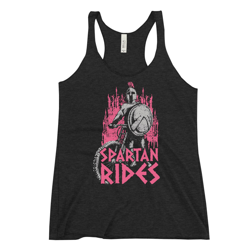 Spartan Rides Racerback Tank (Pink)