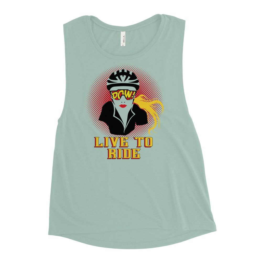 Live To Ride Ladies’ Muscle Tank
