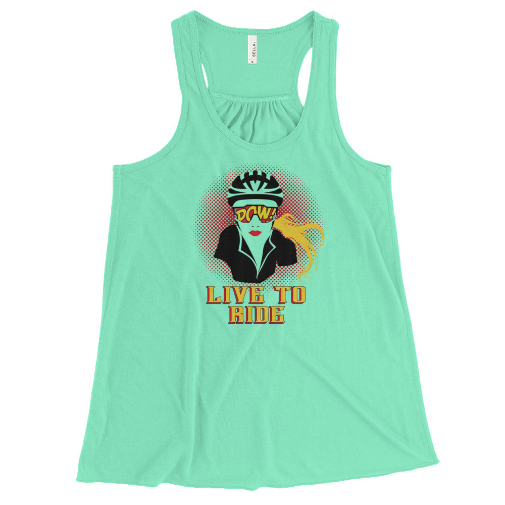 Live To Ride Women's Flowy Racerback Tank