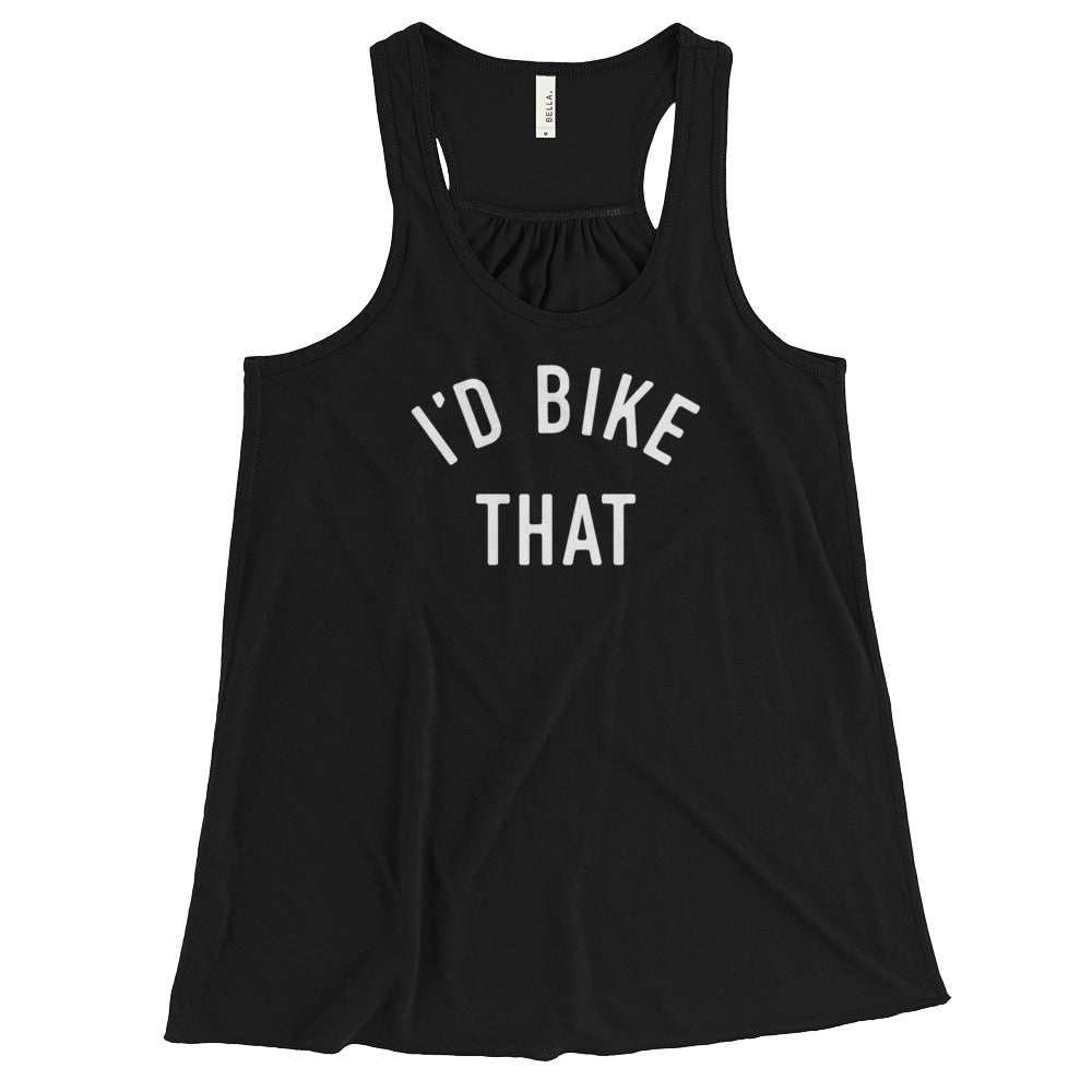 I'd Bike That Women's Flowy Racerback Tank