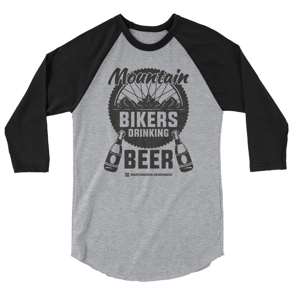 Mountain Bikers Drinking Beer 3/4 Sleeve (IG)