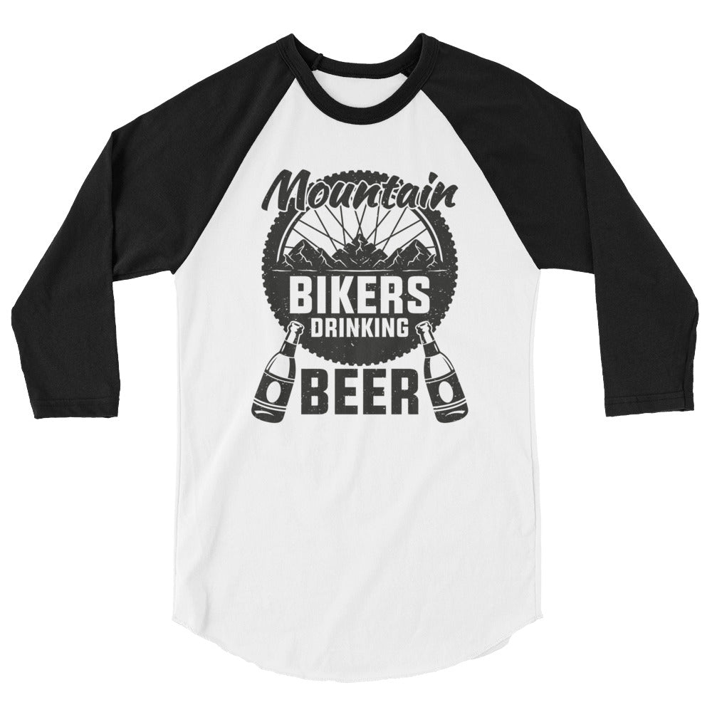 Mountain Bikers Drinking Beer 3/4 Sleeve