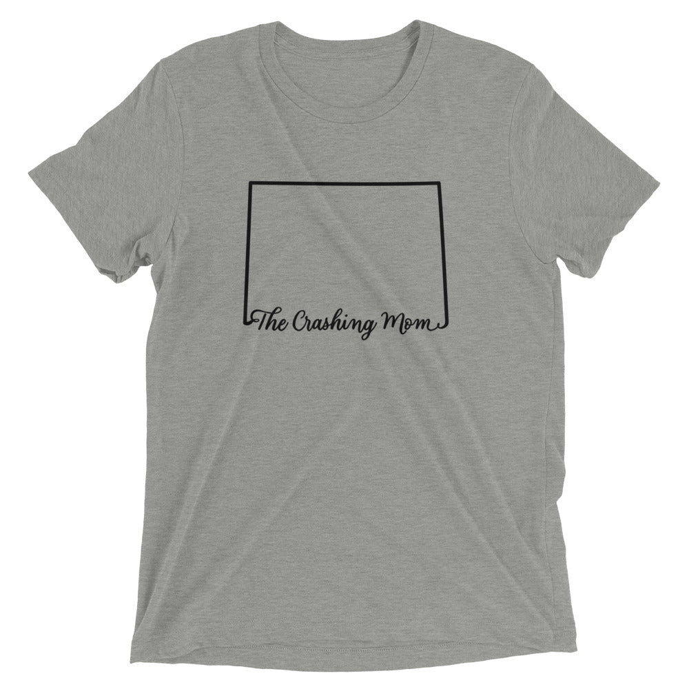 The Crashing Mom State Tee (BLK)