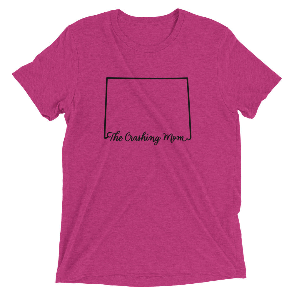 The Crashing Mom State Tee (BLK)