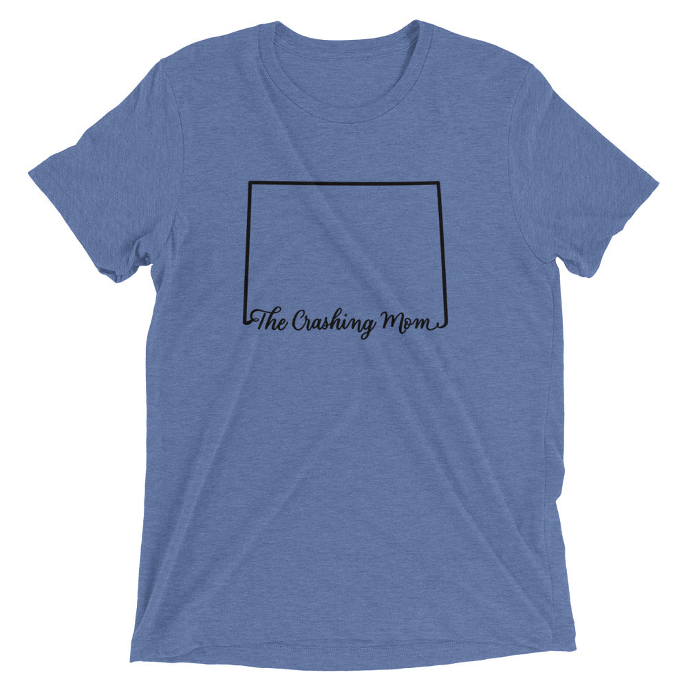 The Crashing Mom State Tee (BLK)