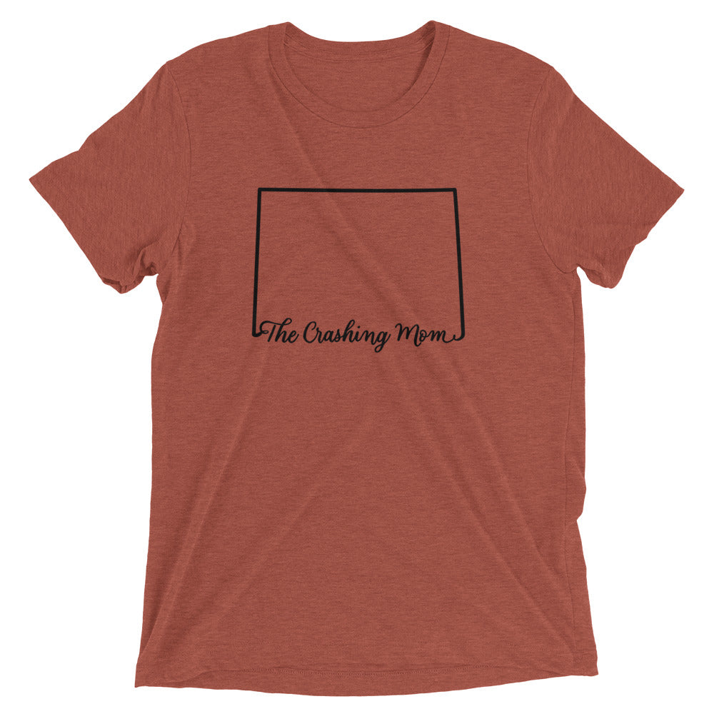 The Crashing Mom State Tee (BLK)