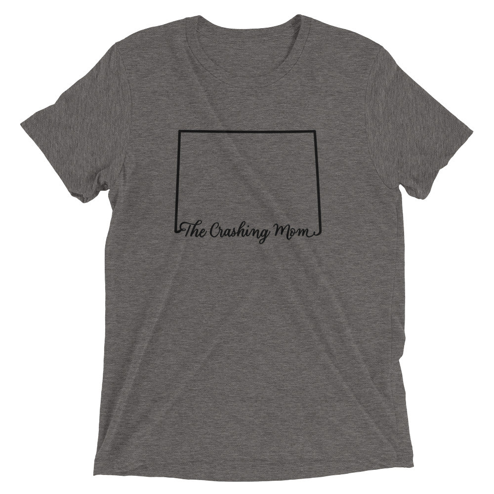 The Crashing Mom State Tee (BLK)