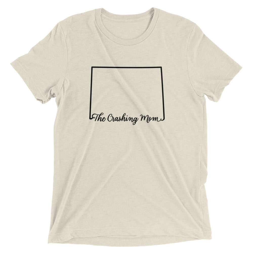 The Crashing Mom State Tee (BLK)