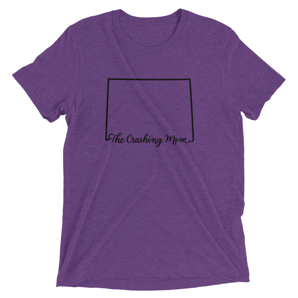 The Crashing Mom State Tee (BLK)