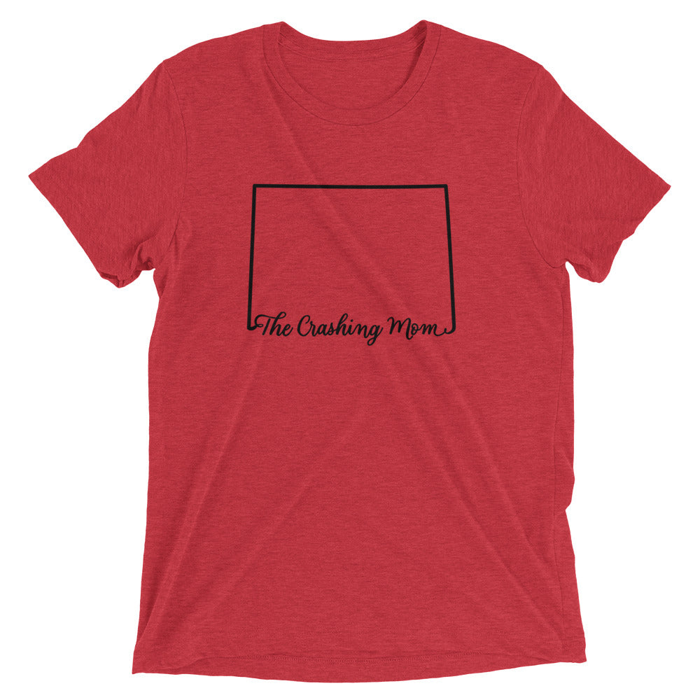 The Crashing Mom State Tee (BLK)