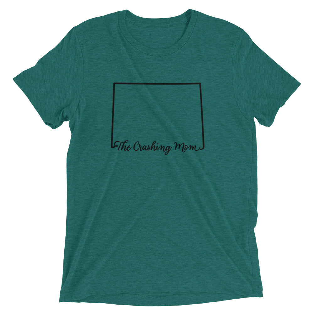 The Crashing Mom State Tee (BLK)