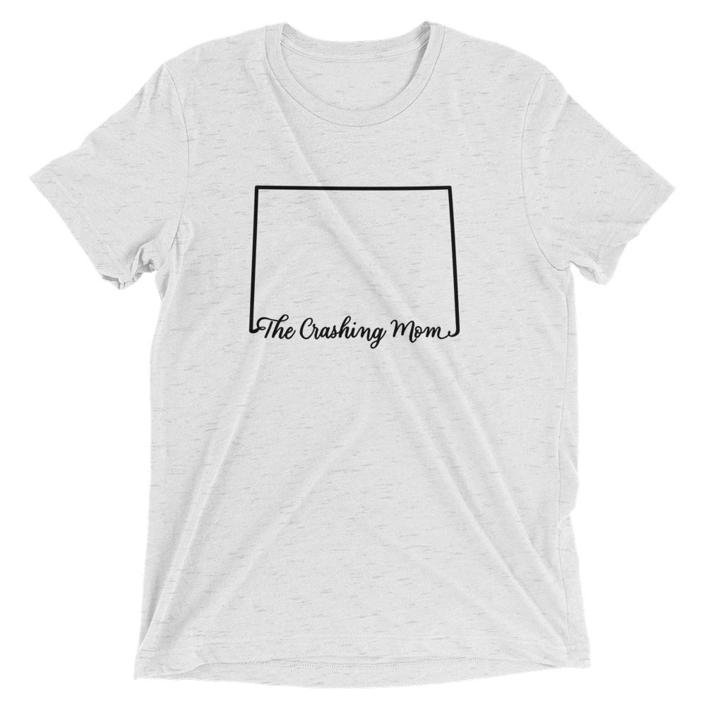 The Crashing Mom State Tee (BLK)